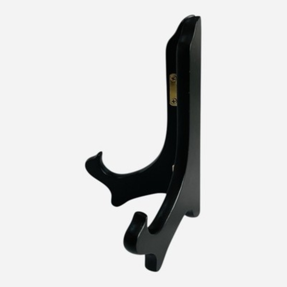 Black Wood Plate Display Easel Stand Picture Frame Holder 3.5"x6" Set of 2